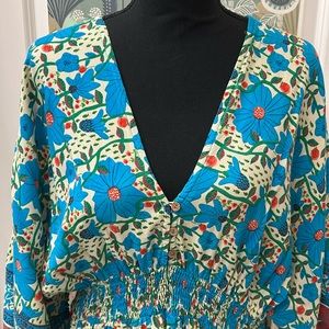 NWOT Natural Life Summer Dress 100% rayon. 1X